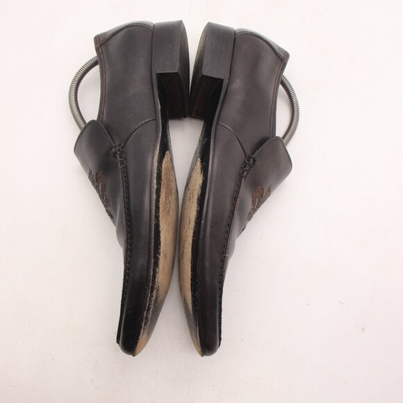 Mark Nason Rock Never Dies Men's 8.5 M Dragon Front Embossed Leather Brown ITALY - Picture 9 of 11